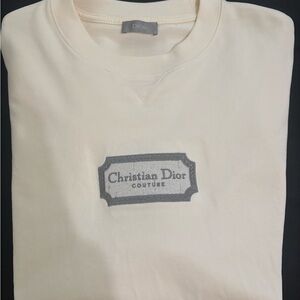 Dior Cream Logo Sweatshirt